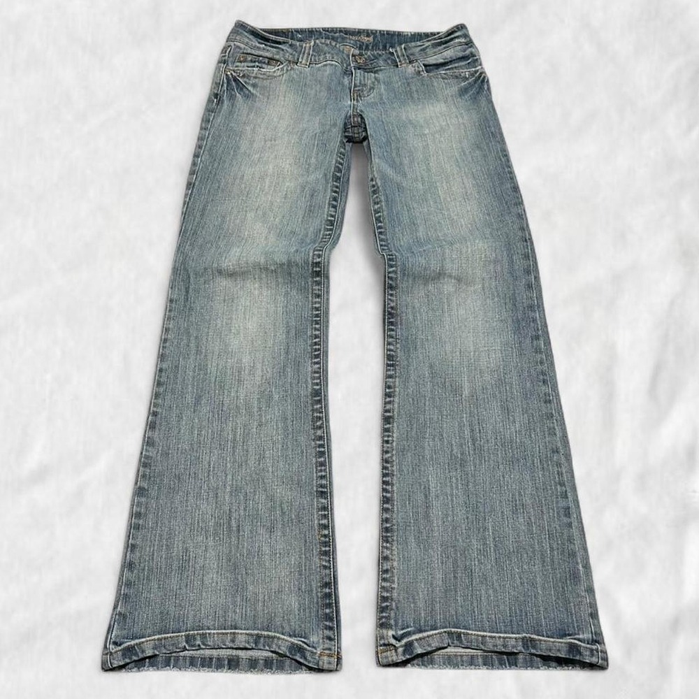 Y2K Vintage American Eagle low rise flare jeans light wash Size 10 long